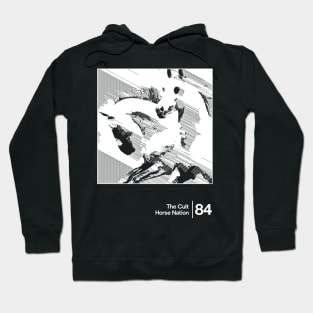 The Cult - Horse Nation / Minimalist Style Graphic Artwork Design Hoodie